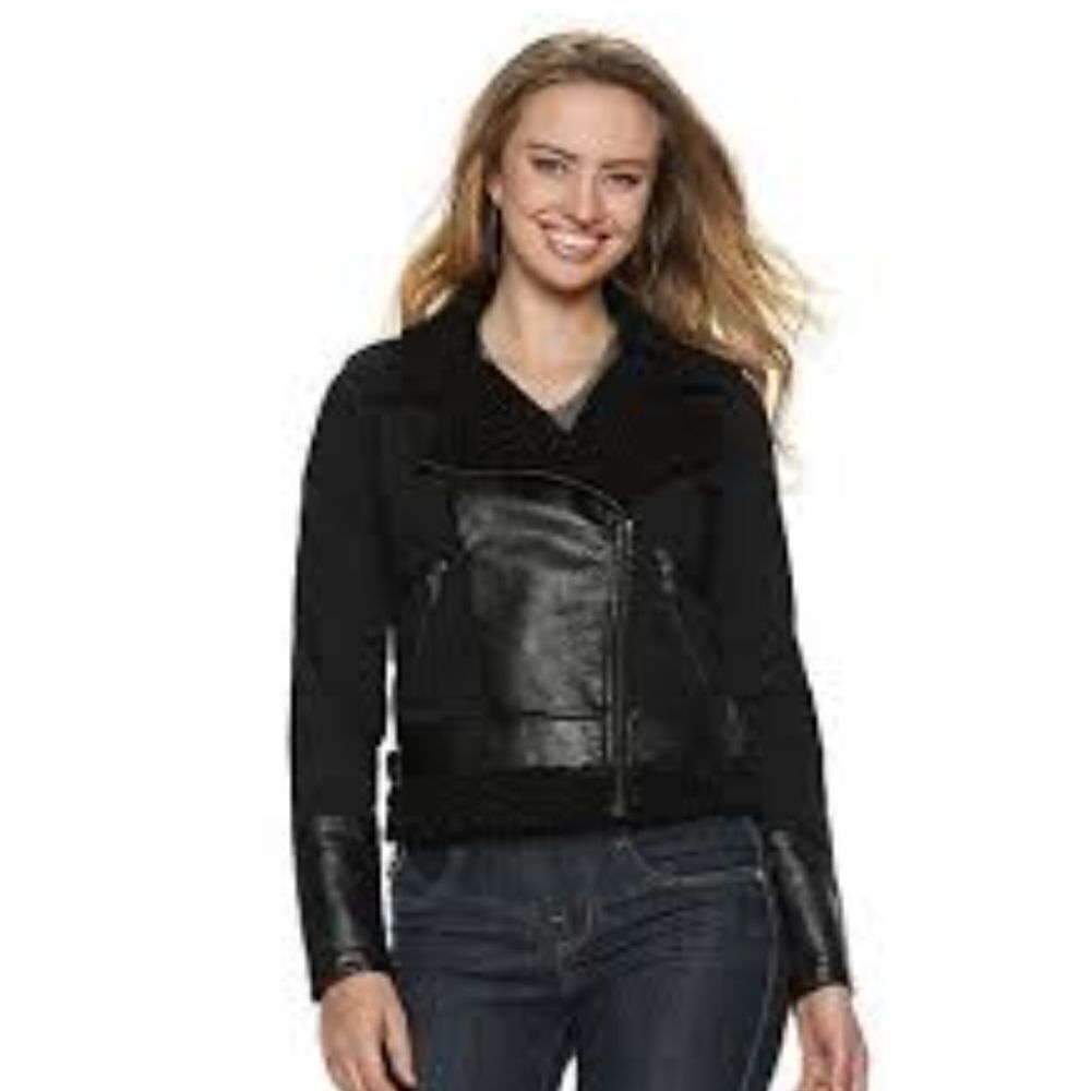 Rock & Republic Black Crop Jacket XS